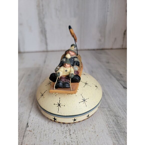 Williraye Studio jingle Bell windup letting Xmas home decor figure - Picture 4 of 8